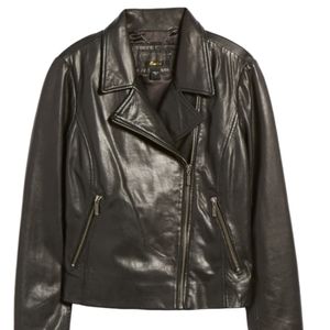 Halogen | Moto Leather Jacket